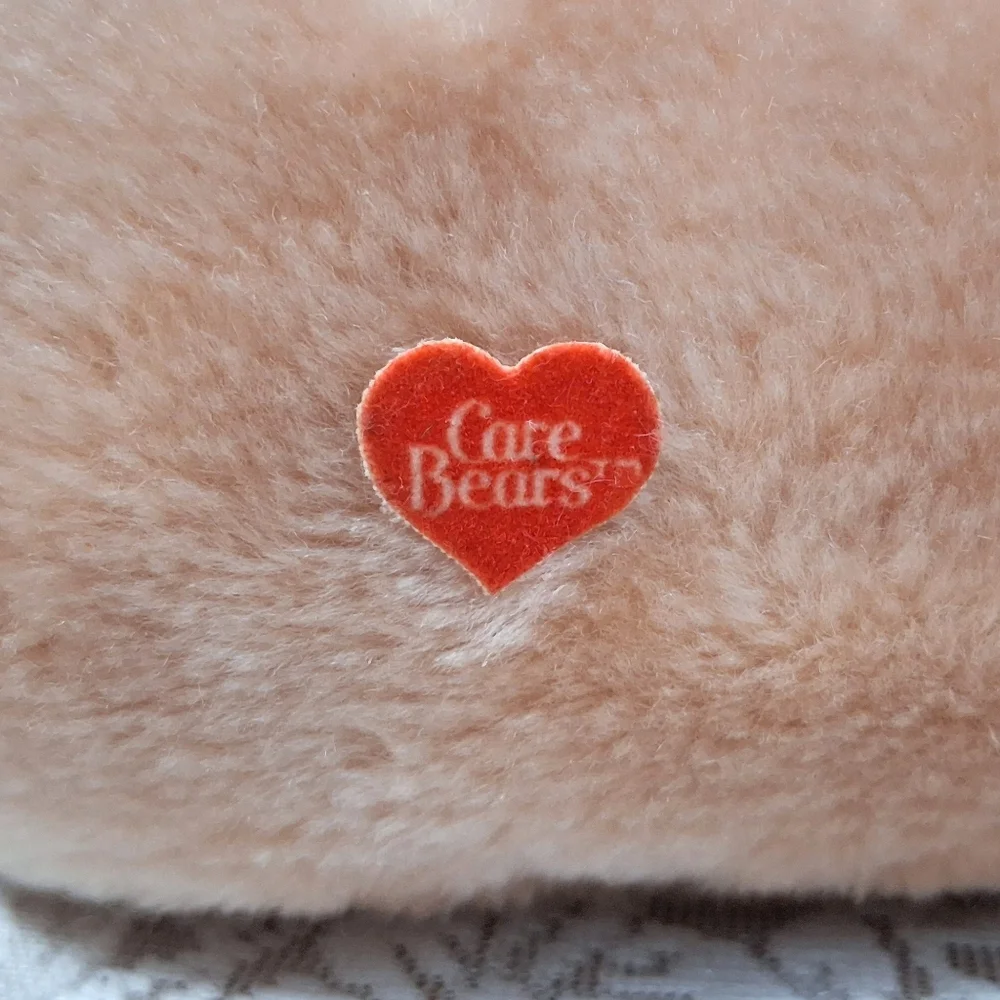 Vintage 1984 Care Bears Slippers Tenderheart Bear